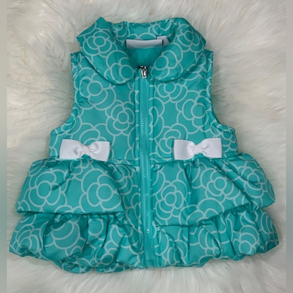 Kids Headquarters - Baby Flower bow Vest (Size 3-6m)